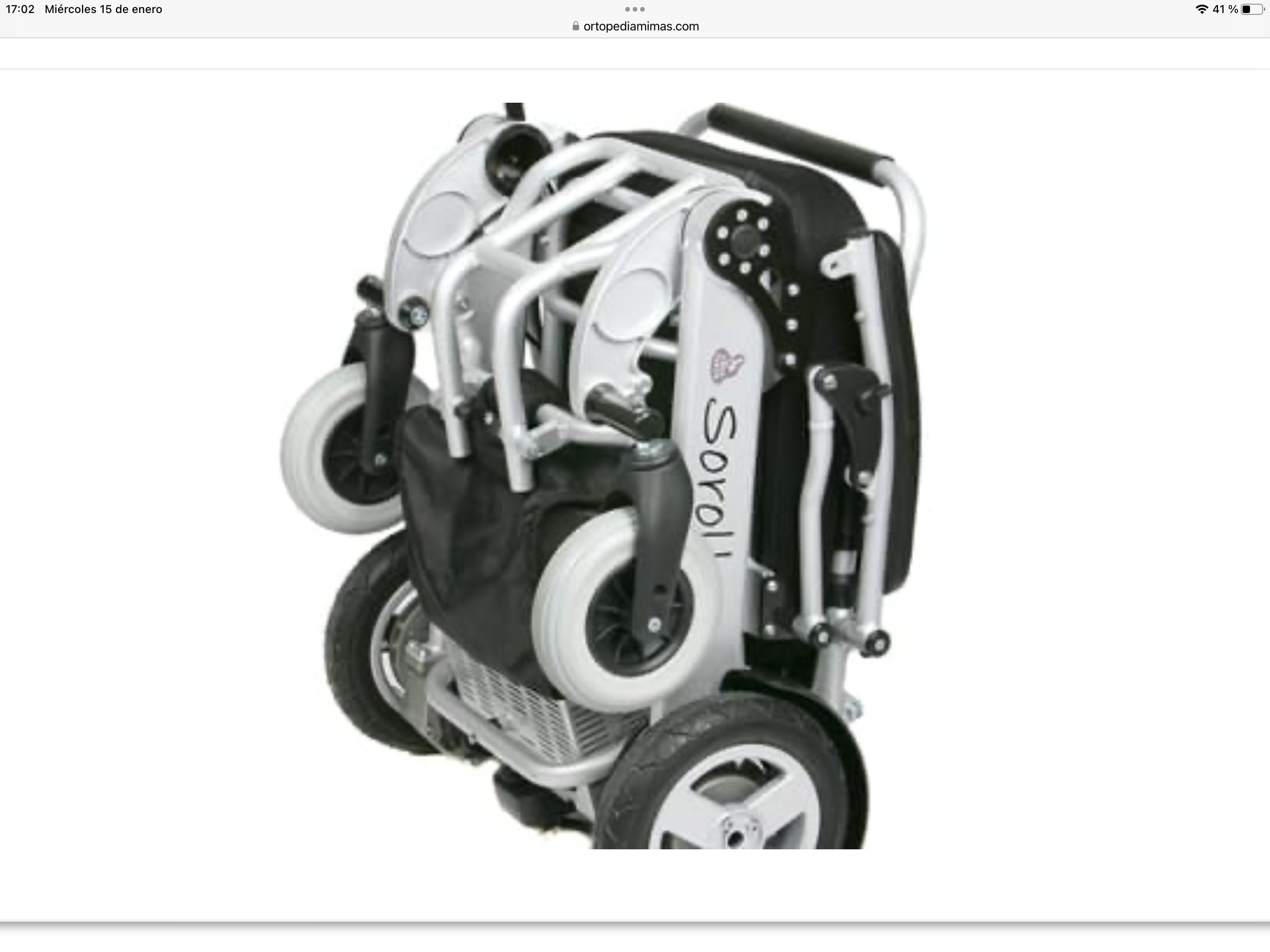 Vendo silla de ruedas eléctrica Sorolla seminueva con poco uso