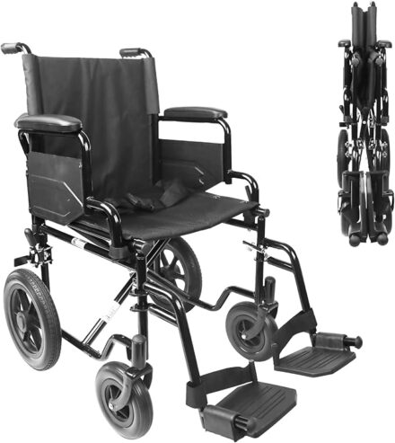 Silla de ruedas plegable y ligera Pepe