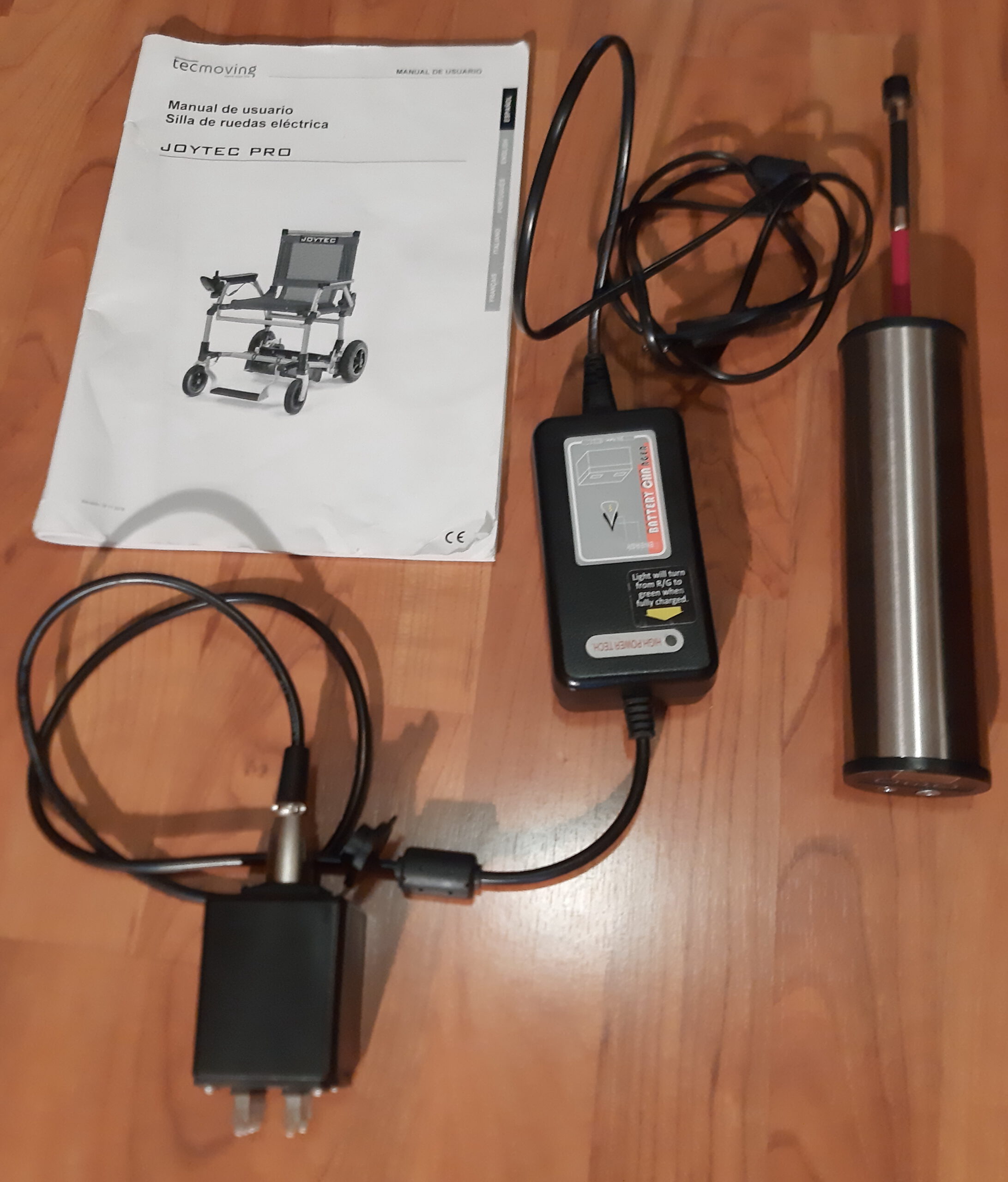 Silla de ruedas eléctrica Joytec Pro de segunda mano. Plegable y desmontable.