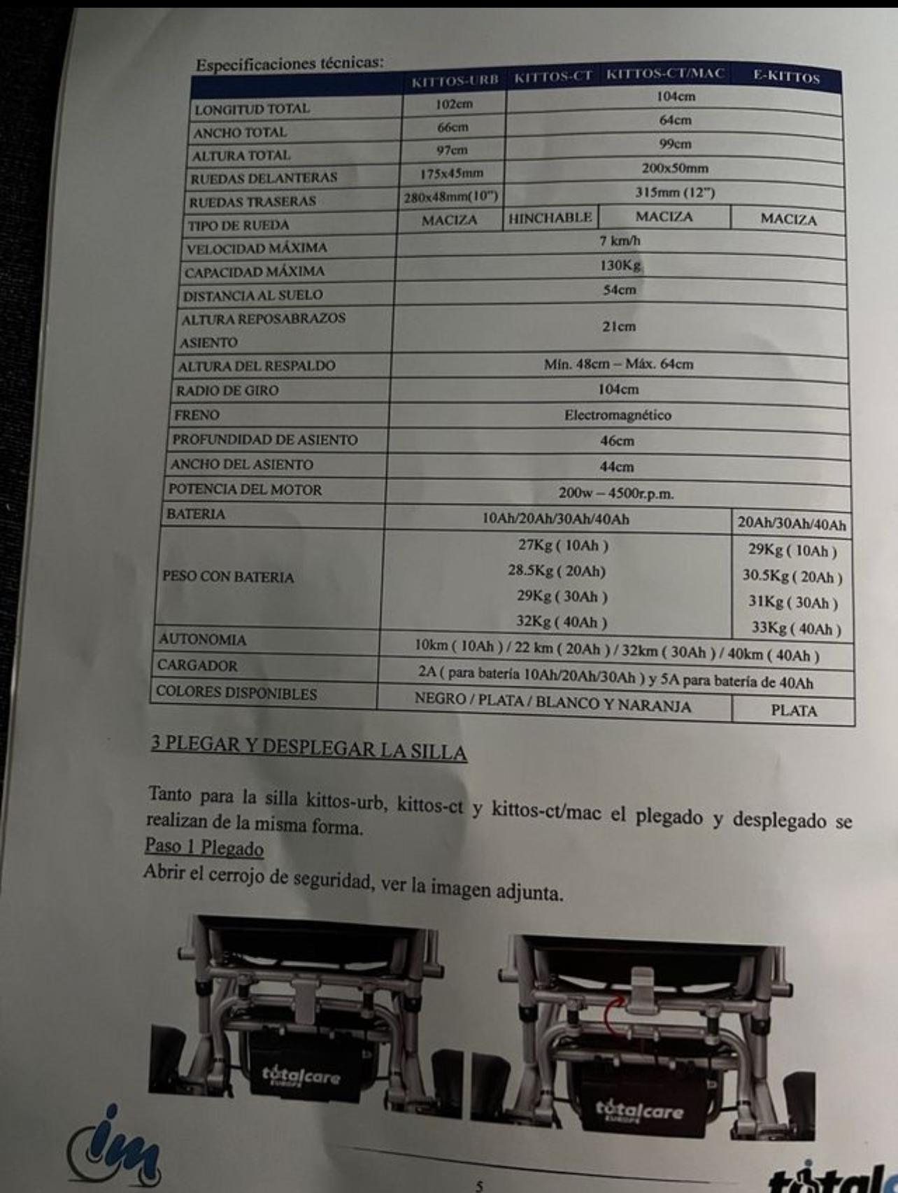 Silla de ruedas eléctrica Quickie Tango de segunda mano