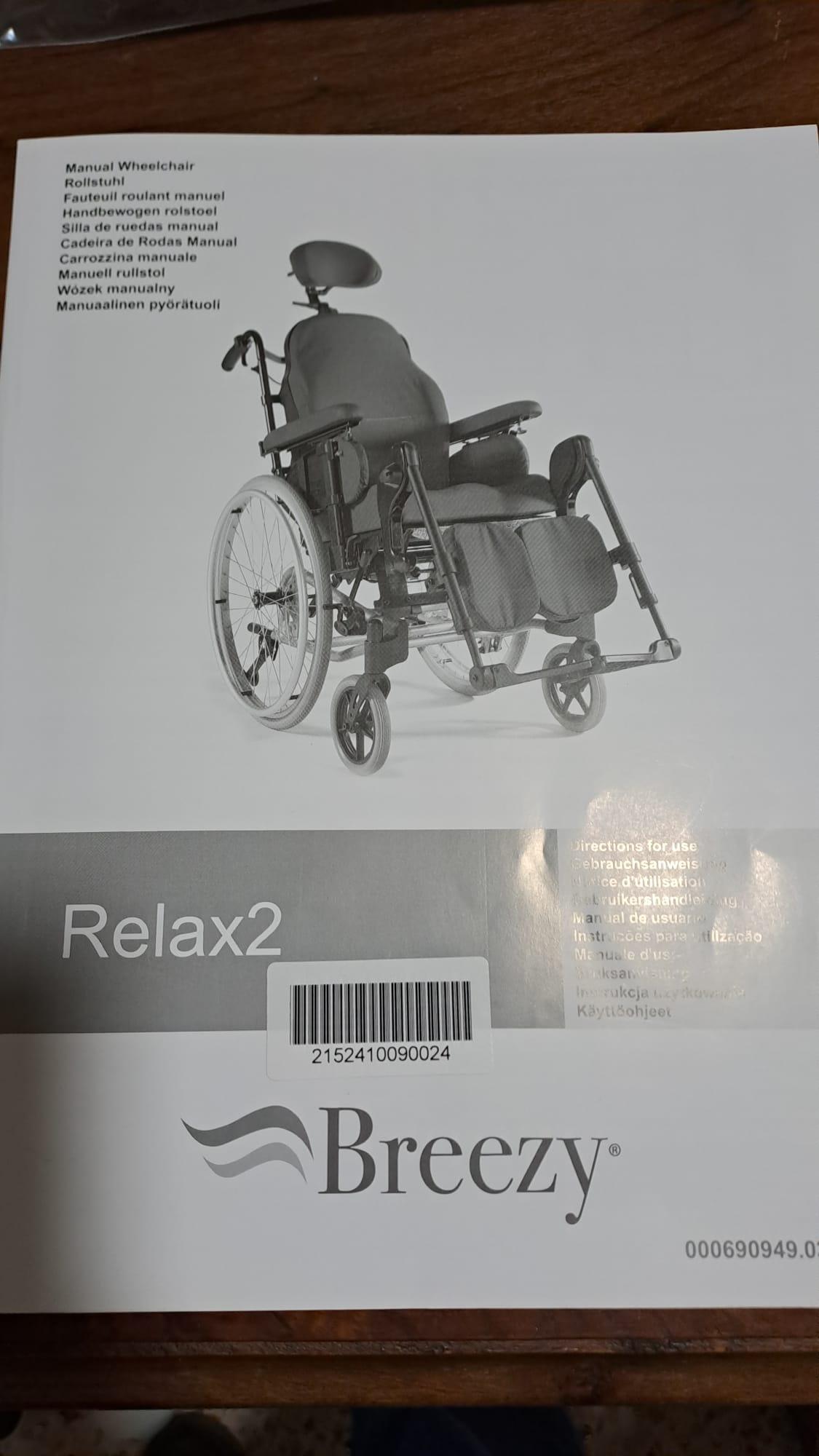 Silla de ruedas Breezy Relax 2 de segunda mano