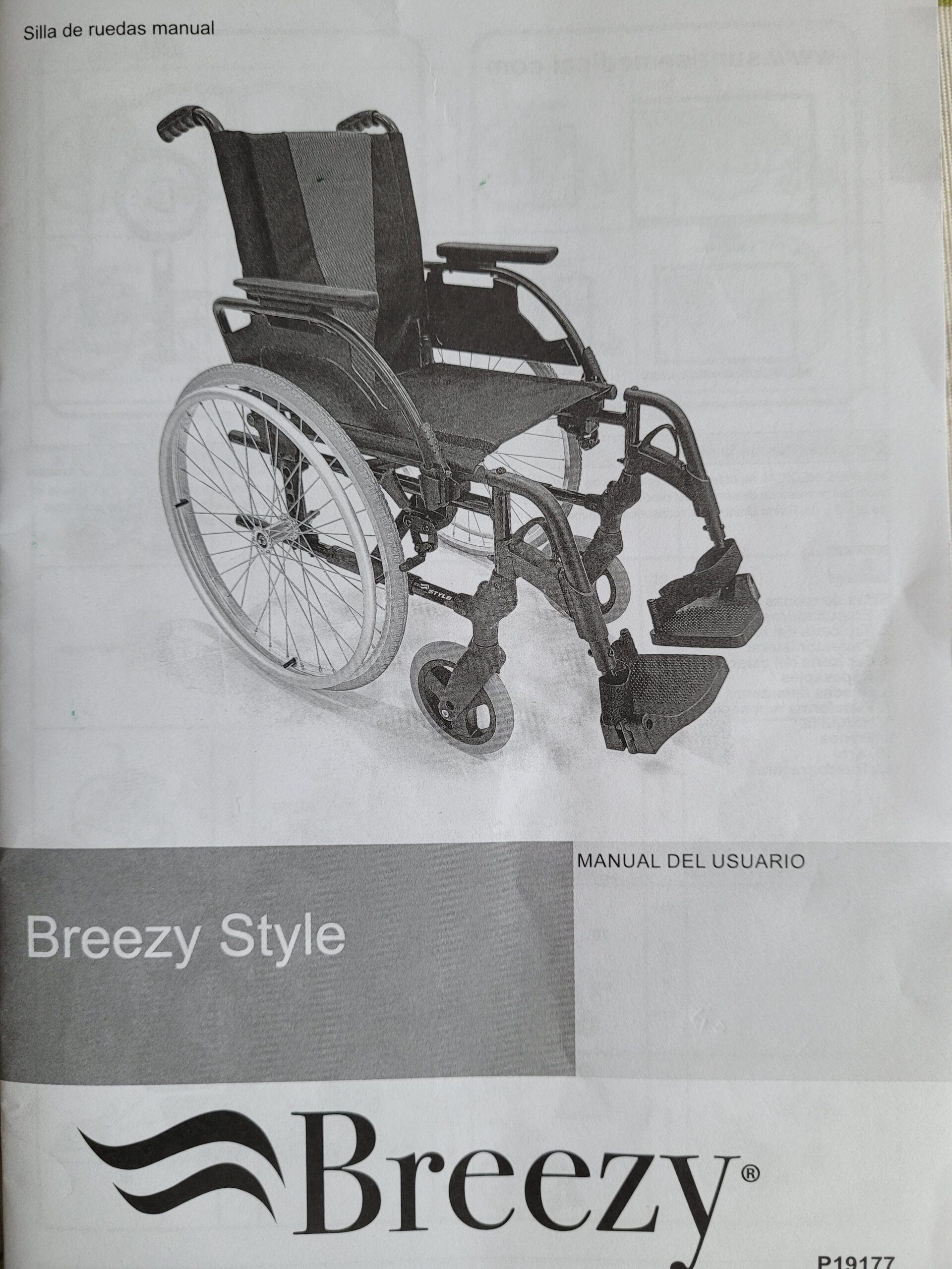 Silla de ruedas plegable de segunda mano + cojín antiescaras