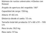 Silla hidráulica de traslado, transporte y transferencia